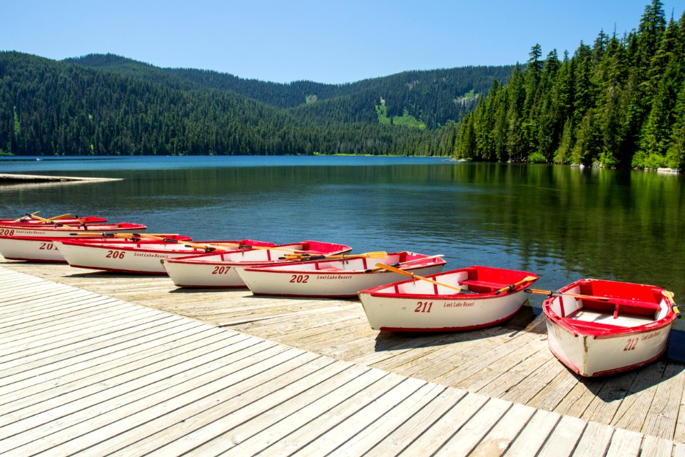 Boat dock, Lost Lake, Oregon