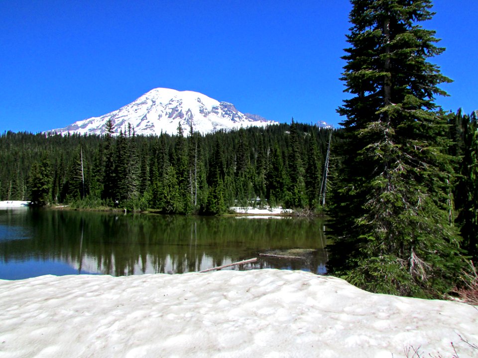 Reflection Lakes at Mt. Rainier NP in WA