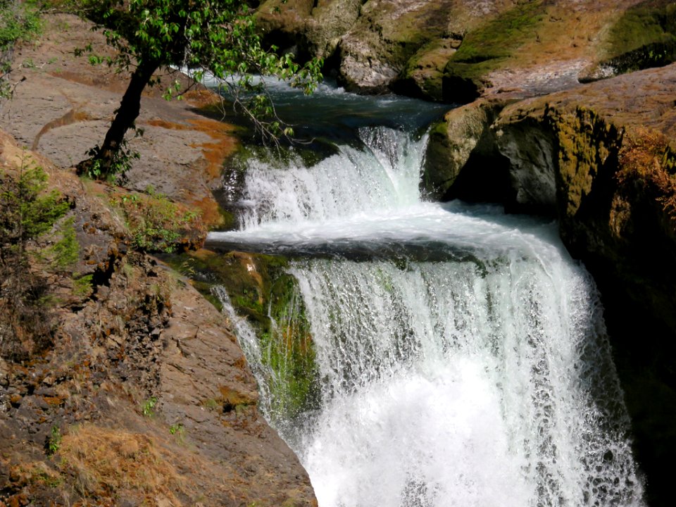 Lower Lewis River Falls in WA