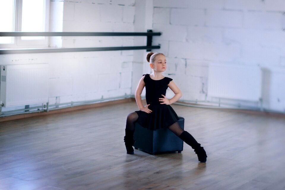 Ballerina dance caucasian