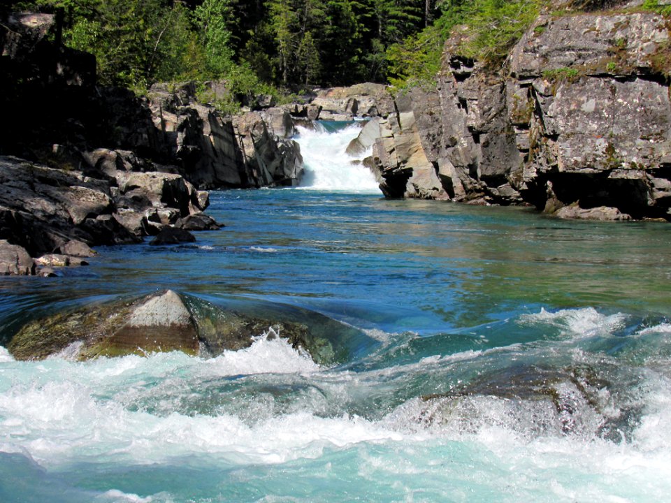 Flathead River at Glacier NP in Montana