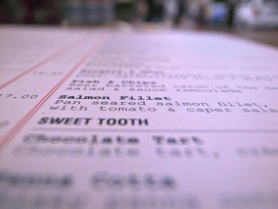 Menupick book alphabetical order