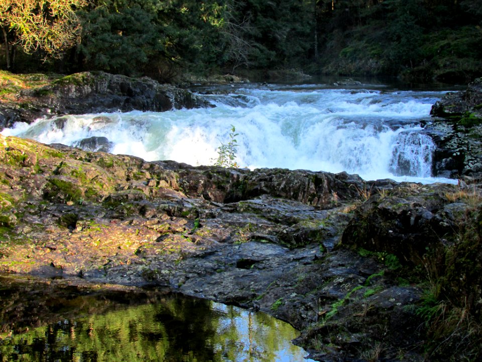 Lucia Falls Park at Lewis River in Washington