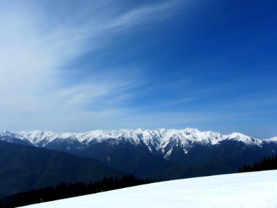 Olympic Mountains at Olympic NP in WA