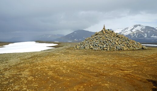 Iceland landscape stones photo