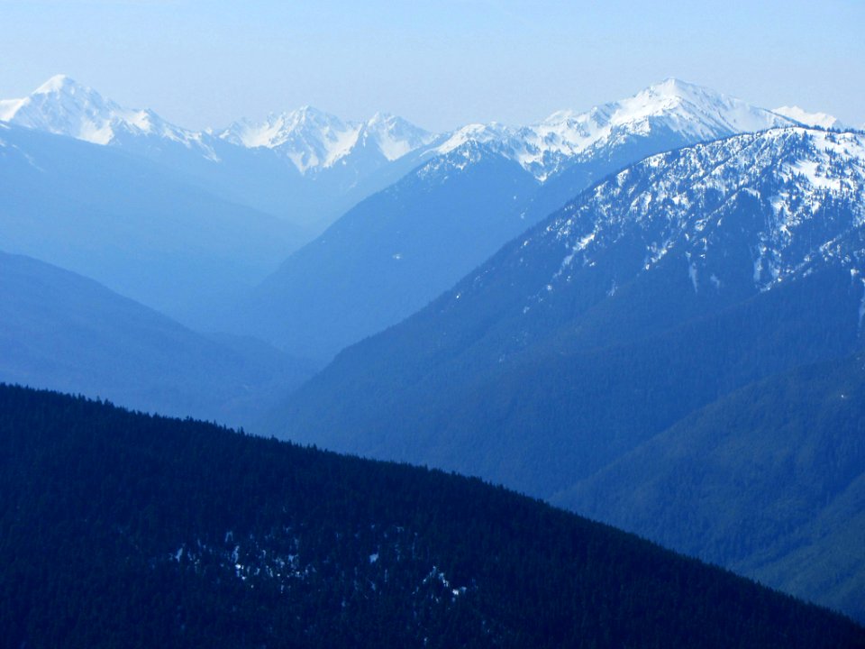 Olympic Mountains at Olympic NP in WA