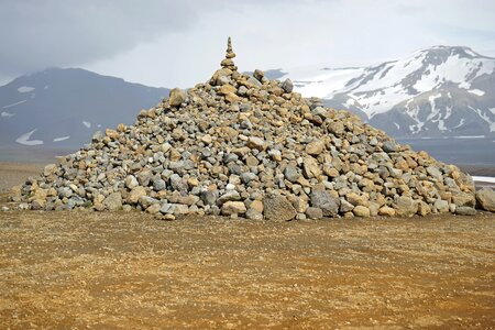 Cairn stone hill pile photo