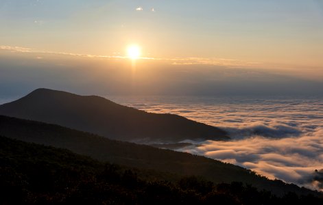 Fog and Sun at Mount Marshall Overlook photo