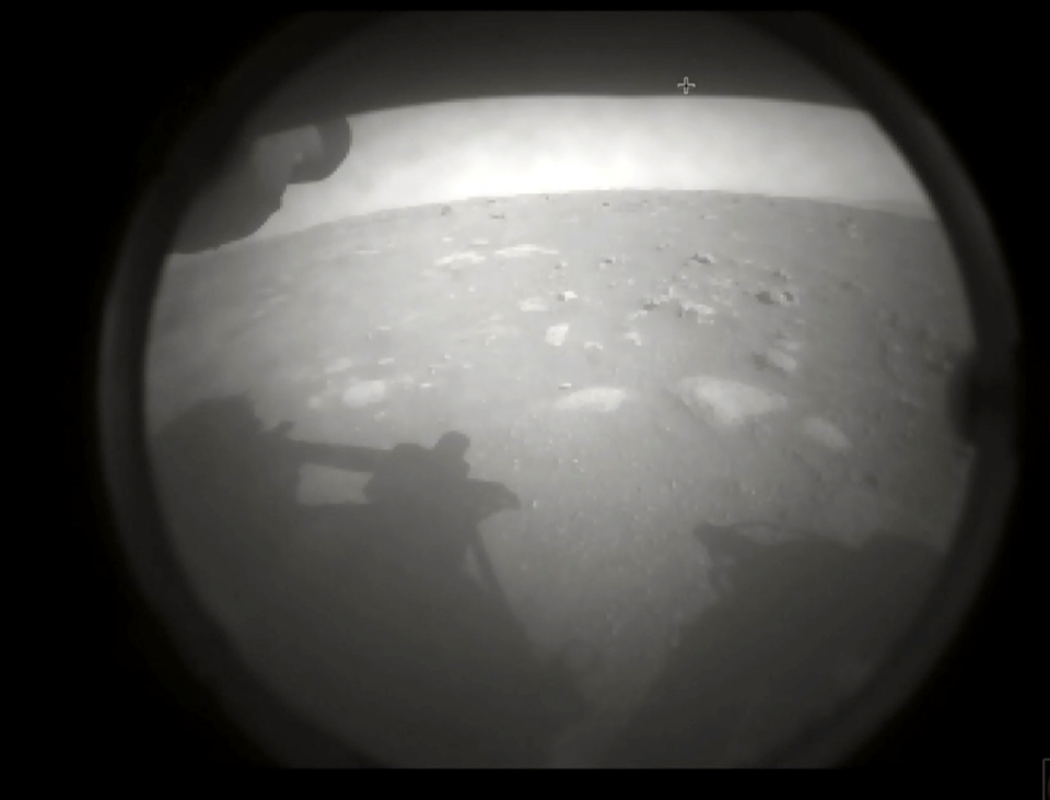 first image from the Mars Perseverance rover