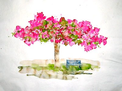 Bench under the tree