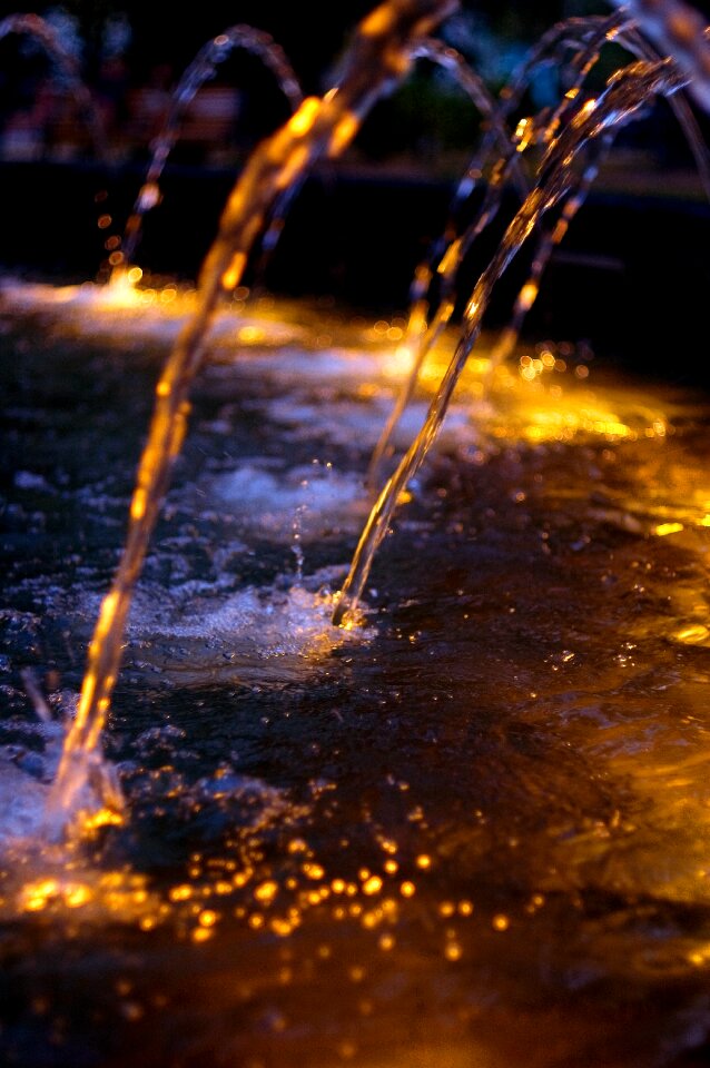 Jet water jet park decorations