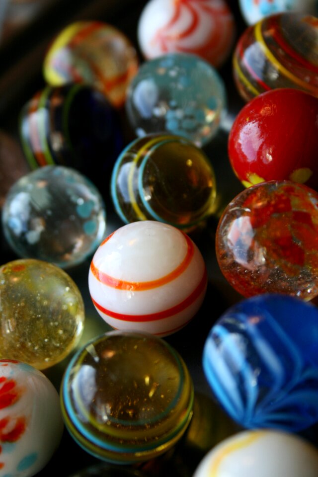 Glass ball color child