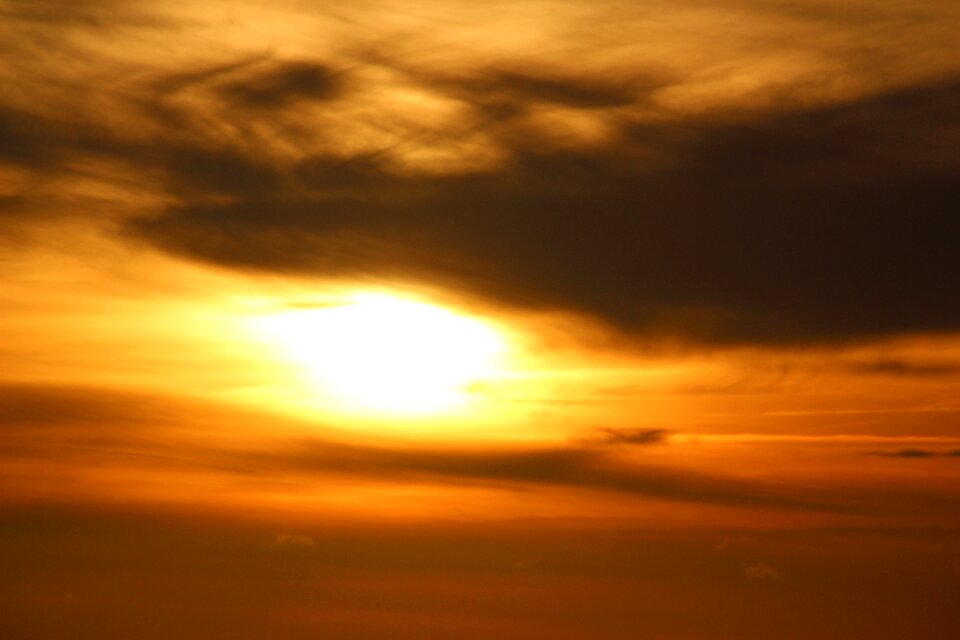 Abendstimmung evening sky setting sun