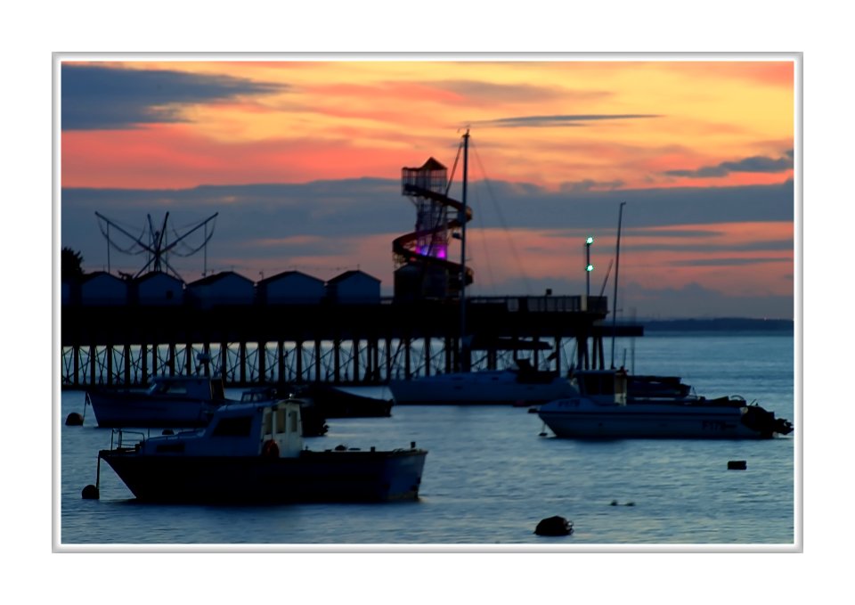 Sunset from Herne bay harbour