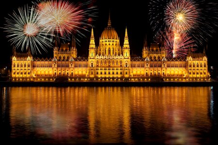 Fireworks lichtspiel reflection