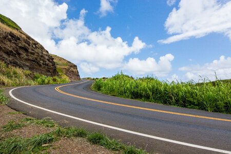 Highway asphalt drive