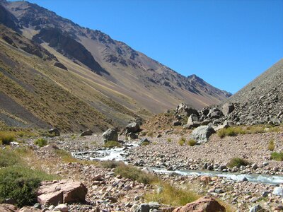 High mountains mountain landscape mountain river photo