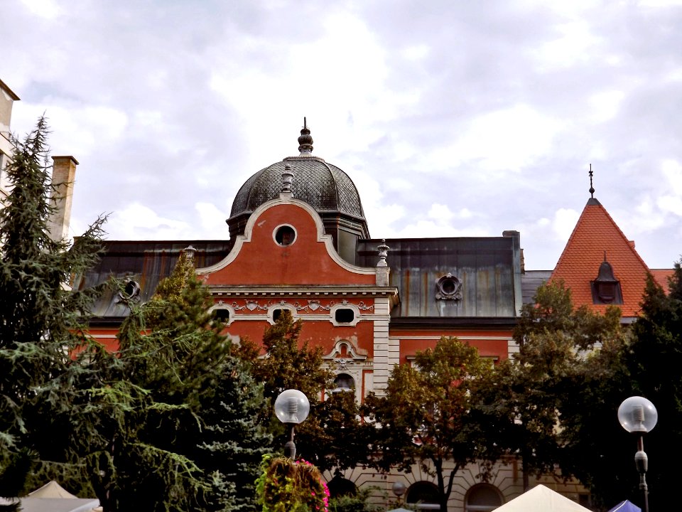 Roof of a building in Hungarian secession style
