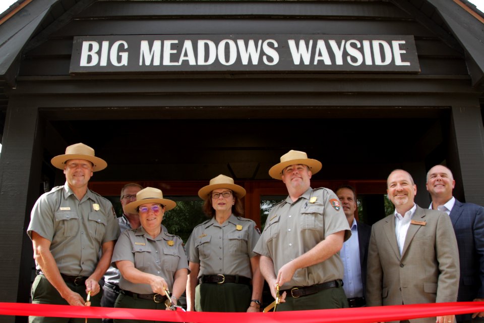 Big Meadows Wayside Ribbon Cutting