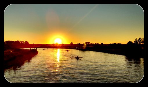 Sunset Eem river photo