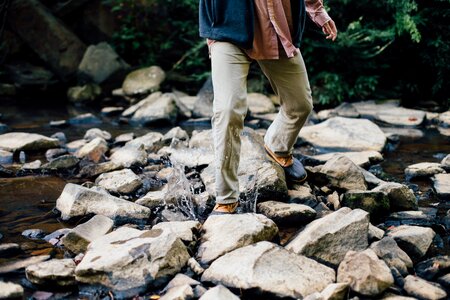Stones balancing legs