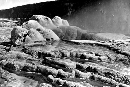 Old Faithful Geyser (possibly 1872) photo