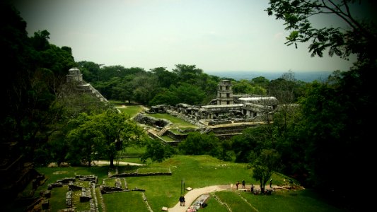 Palenque Mayan Pyramid photo