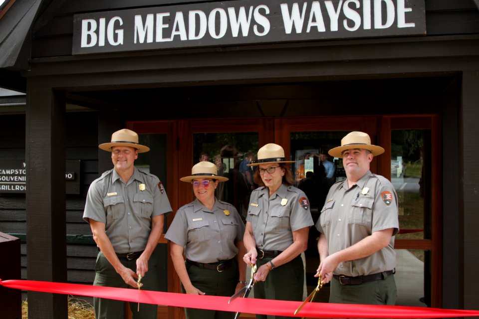 Big Meadows Wayside Ribbon Cutting