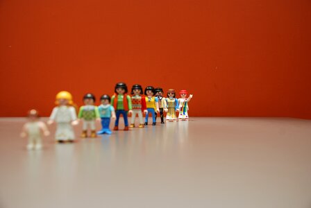 Playmobil row waving