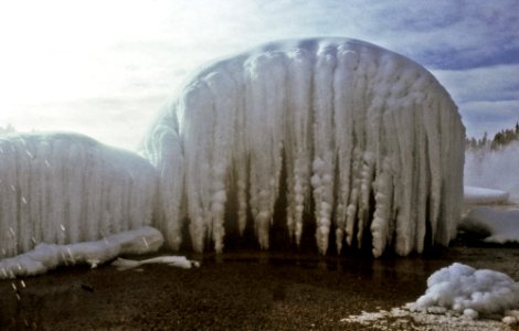 Ice cones southwest of Africa Geyser (pre-1975) photo