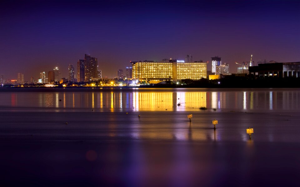 Urban city business building building