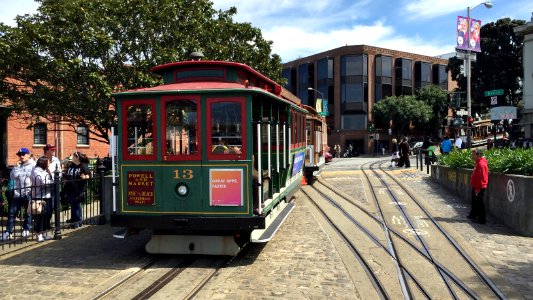 Cable car turnaround