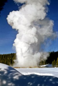 Giant Geyser erupting (1952) 3