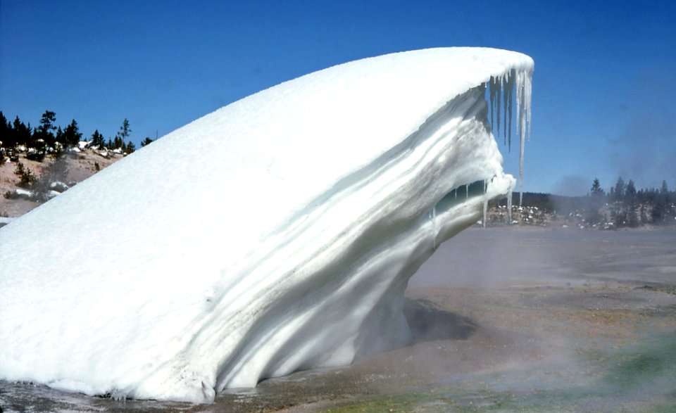 Ice cone next to Africa Geyser (April 1979) 2