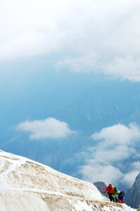 Escalation alpine high mountains