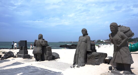 Nature statue sea photo