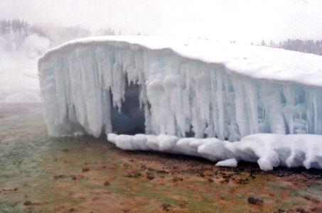 Ice cone near Africa Geyser (1978) photo