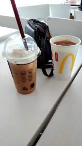 Ice Coffee Float and Ice Milo of McDonald's photo