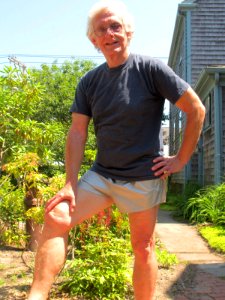 Metallic gray shorts