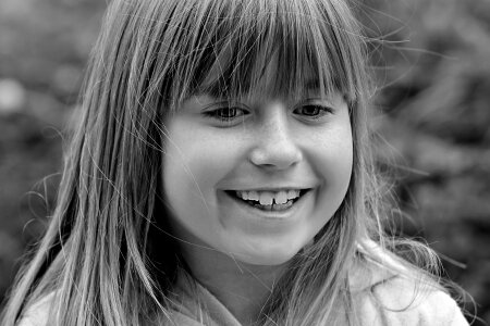 Child girl face
