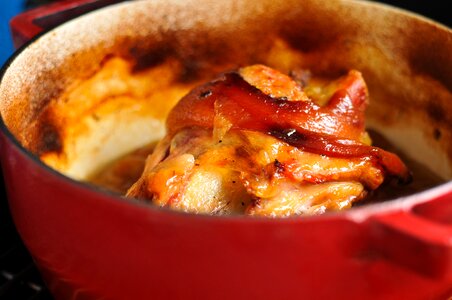 Cast iron pan furnace baking