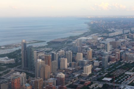Sears tower during Sunset