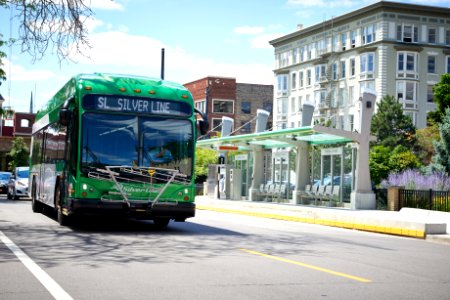 Silver Line in downtown Grand Rapids photo