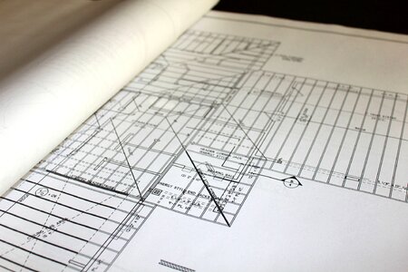 Construction architect plan photo