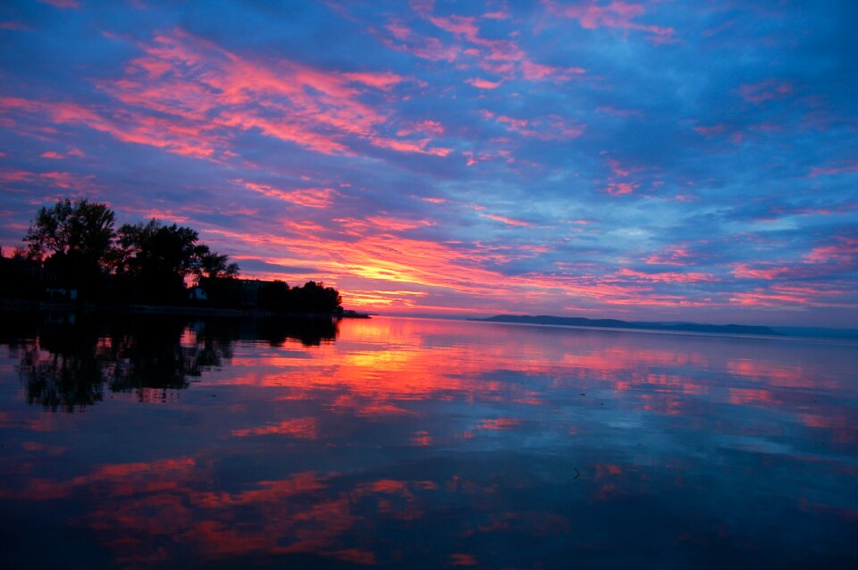Light sky nightfall