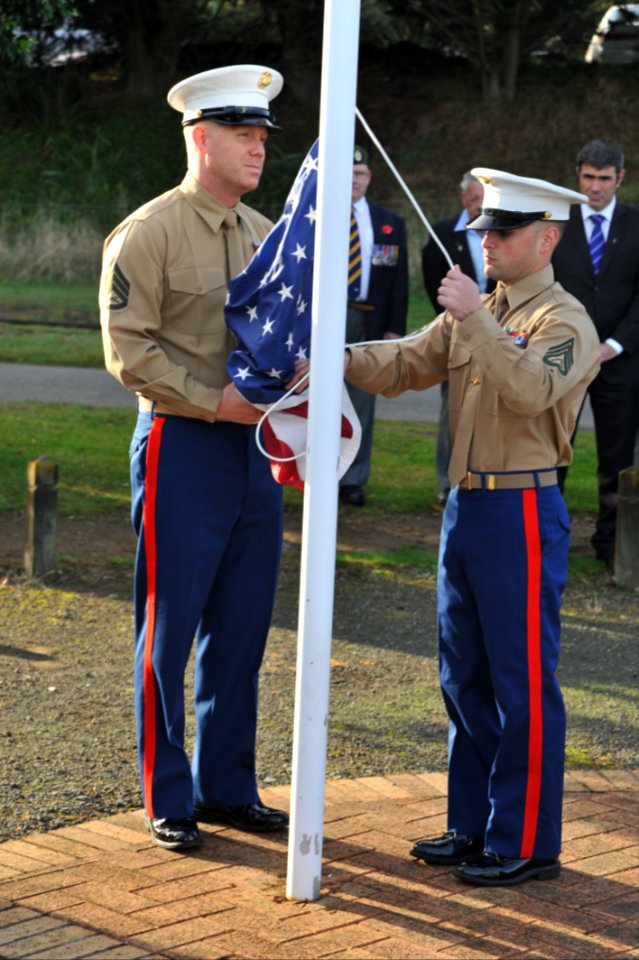 MEMORIAL DAY 2010 - Memorial Day Flag Raising Ceremony Launches New Marines History Trust