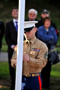 MEMORIAL DAY 2010 - Memorial Day Flag Raising Ceremony Launches New Marines History Trust