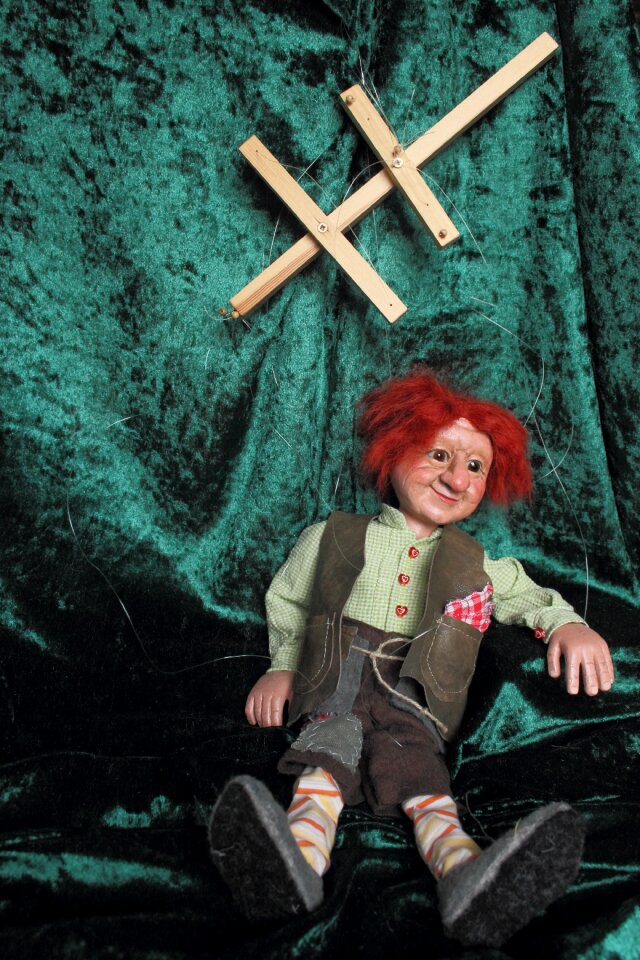 Children toys puppeteer figure