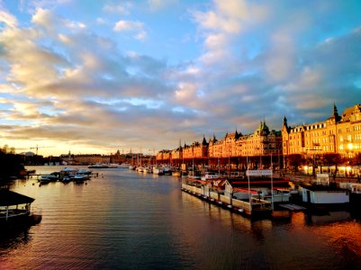 Stockholm sunset photo