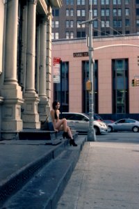 Girl on Steps, NYC